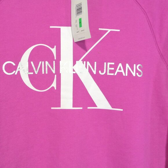 CALVIN KLEIN PINK SWEATSHIRT LARGE - Picture 2 of 10